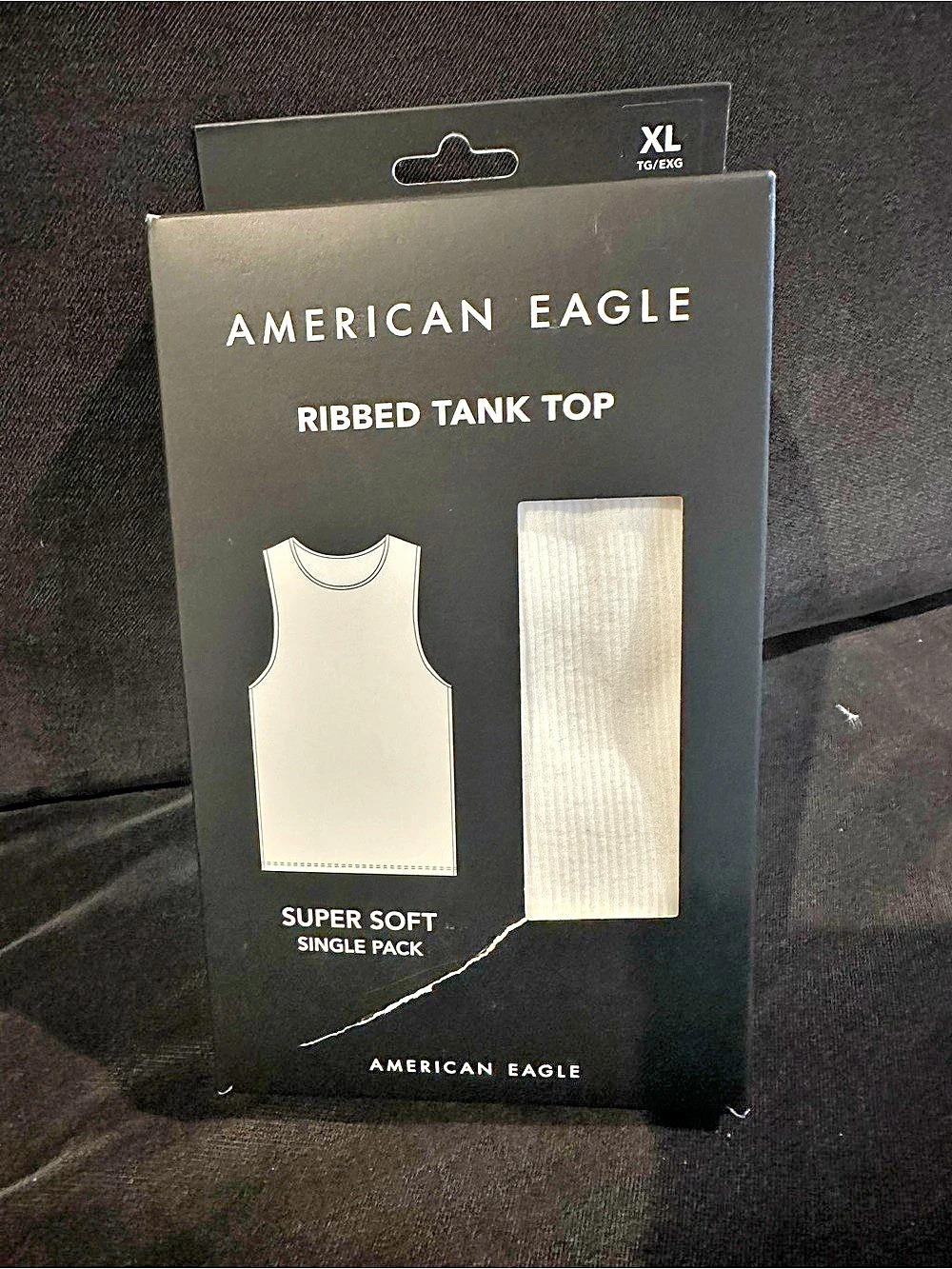 American Eagle Ribbed Tank Top in White XL NWT
